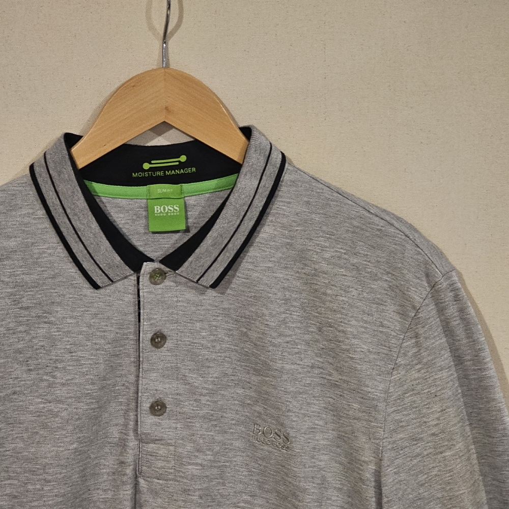 Hugo Boss Slim Fit Long Sleeve Polo L